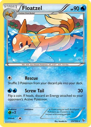 Floatzel (029/106) [XY  Flashfire] - Rare