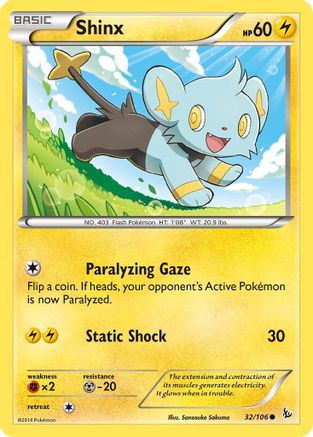 Shinx (032/106) [XY  Flashfire] Reverse Holofoil - Common