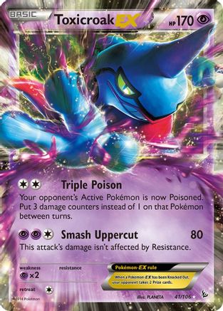 Toxicroak EX (041/106) [XY  Flashfire] Holofoil - Ultra Rare