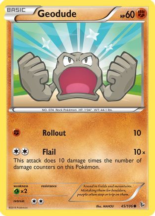 Geodude (045/106) [XY  Flashfire] Reverse Holofoil - Common