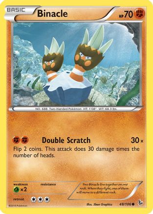 Binacle (048/106) [XY  Flashfire] Reverse Holofoil - Common