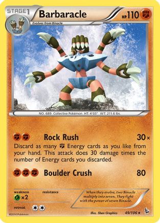 Barbaracle (049/106) [XY  Flashfire] - Rare