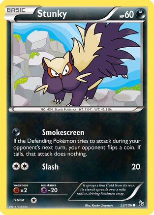 Stunky (053/106) [XY  Flashfire] Reverse Holofoil - Common