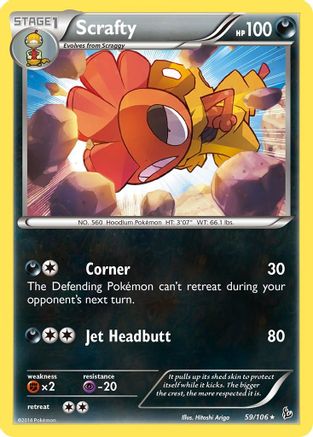 Scrafty (059/106) [XY  Flashfire] - Rare