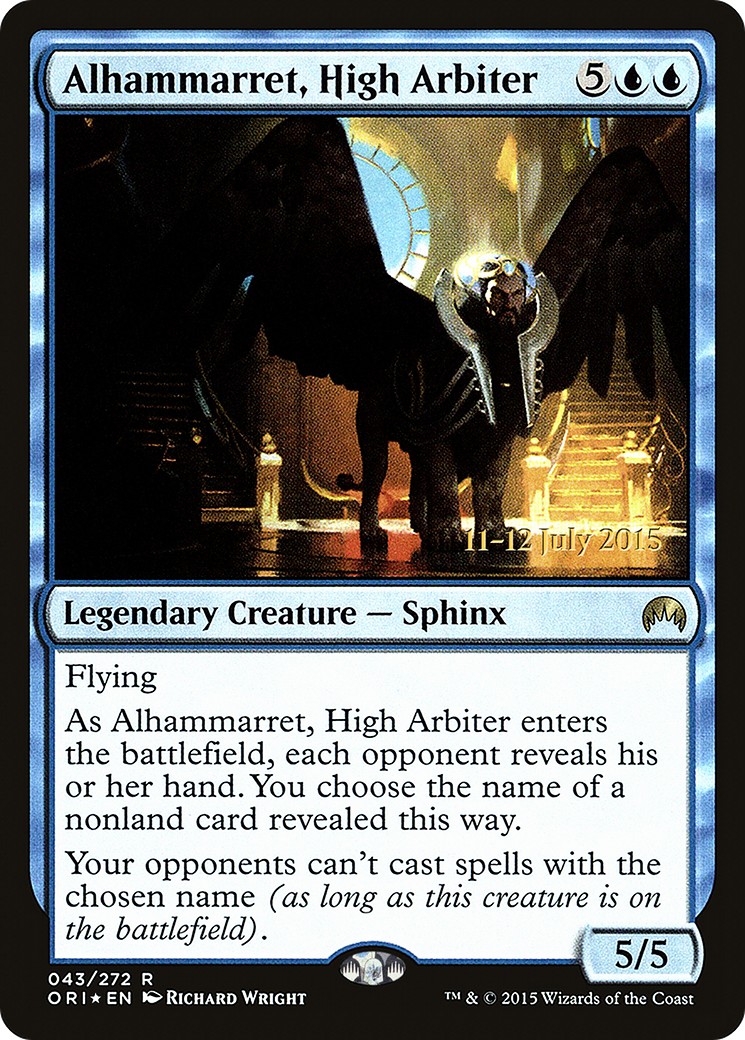 Alhammarret, High Arbiter (PRE-43S) [Magic Origins Promos] Foil