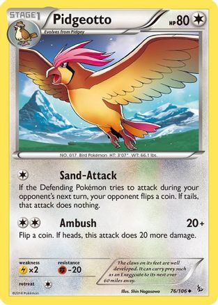 Pidgeotto (076/106) [XY  Flashfire] - Uncommon