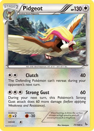 Pidgeot (077/106) [XY  Flashfire] Reverse Holofoil - Rare