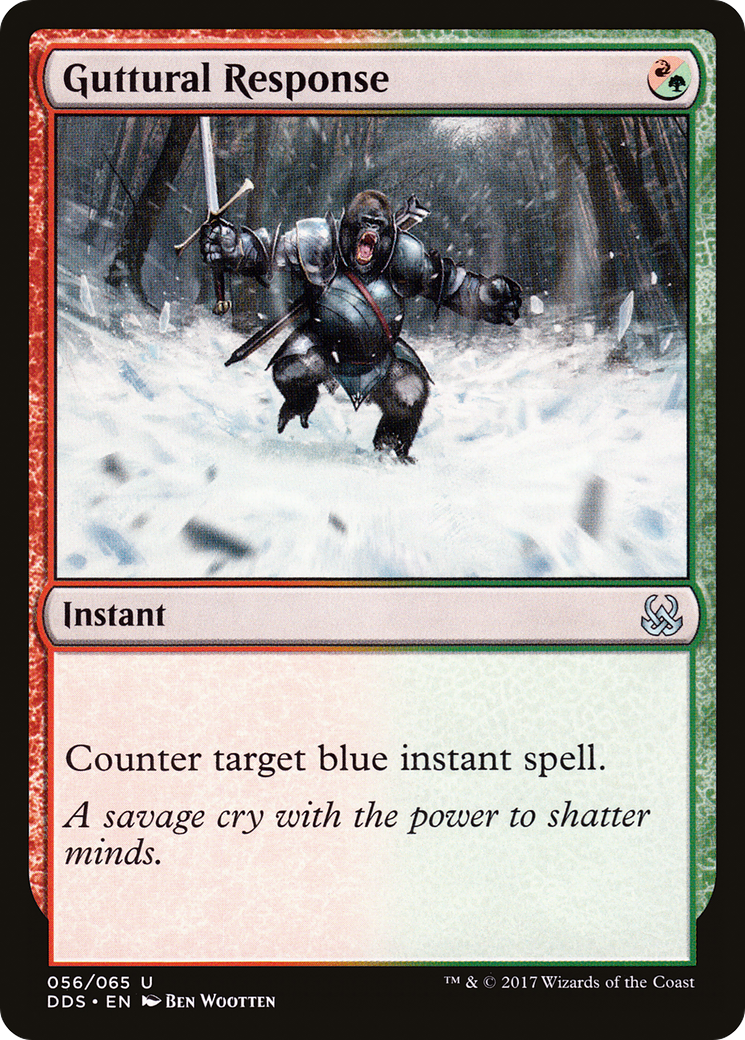 Guttural Response (DDS-056) [Duel Decks: Mind vs. Might]