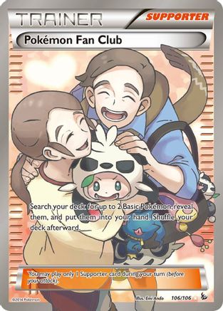 Pokemon Fan Club (106 Full Art) (106/106) [XY  Flashfire] Holofoil - Ultra Rare