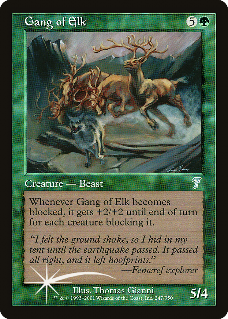 Gang of Elk (7ED-247★) [7th Edition] Foil