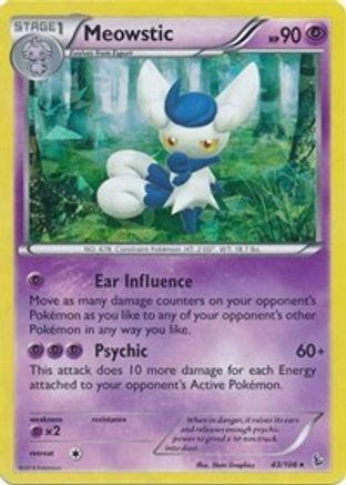 Meowstic (XY Flashfire) (43/106) [Deck Exclusives] Holofoil - Holo Rare