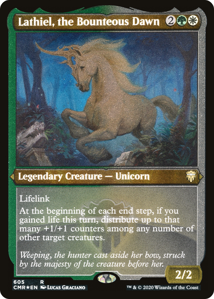 Lathiel, the Bounteous Dawn (Foil Etched) (CMR-605) [Commander Legends] Foil