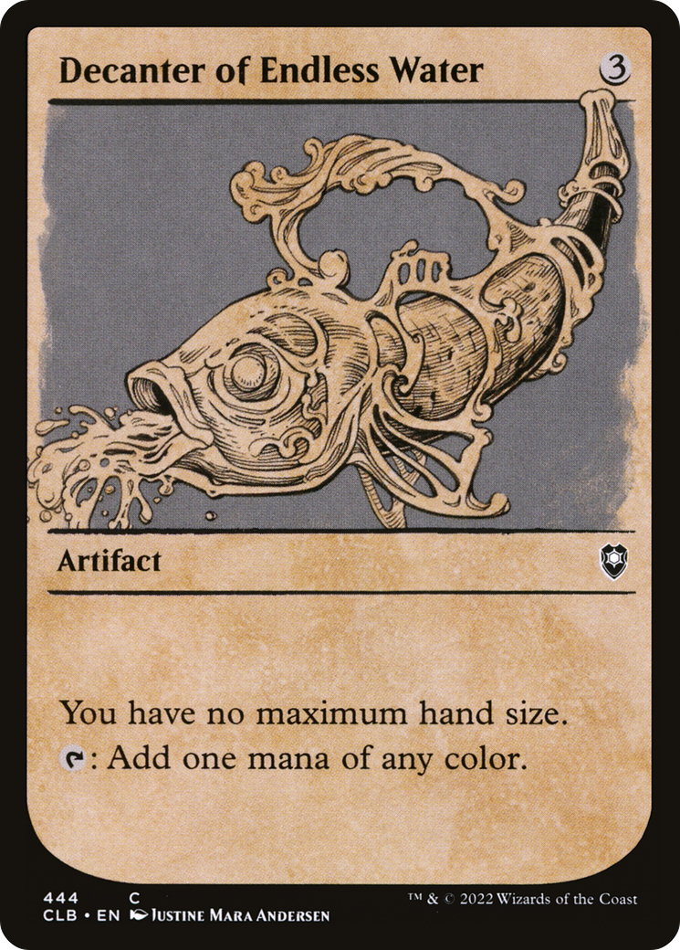 Decanter of Endless Water (Showcase) (CLB-444) [Commander Legends: Battle for Baldur's Gate] Foil