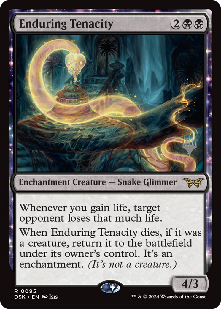 Enduring Tenacity (PPDSK-095) [Promo Pack: Duskmourn: House of Horror Promos] Foil