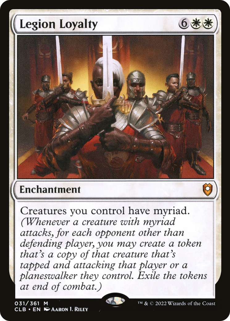 Legion Loyalty (CLB-031) [Commander Legends: Battle for Baldur's Gate] Foil