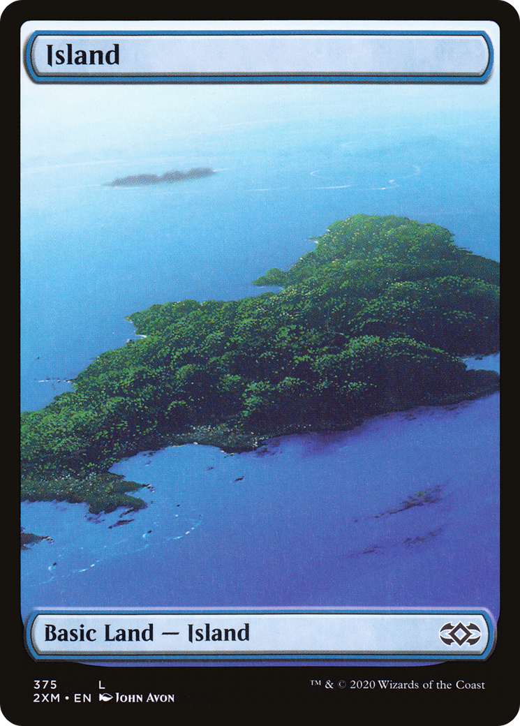 Island (2XM-375) [Double Masters] Foil