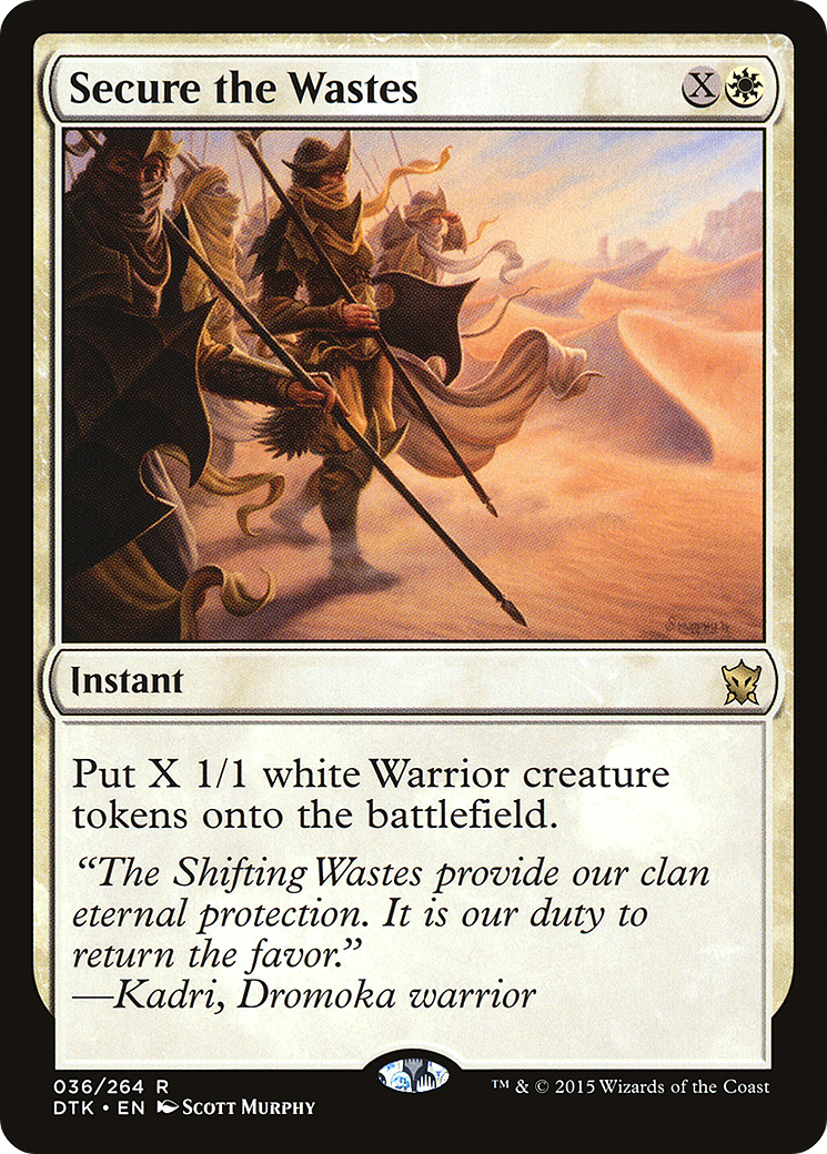 Secure the Wastes (DTK-036) [Dragons of Tarkir] Foil