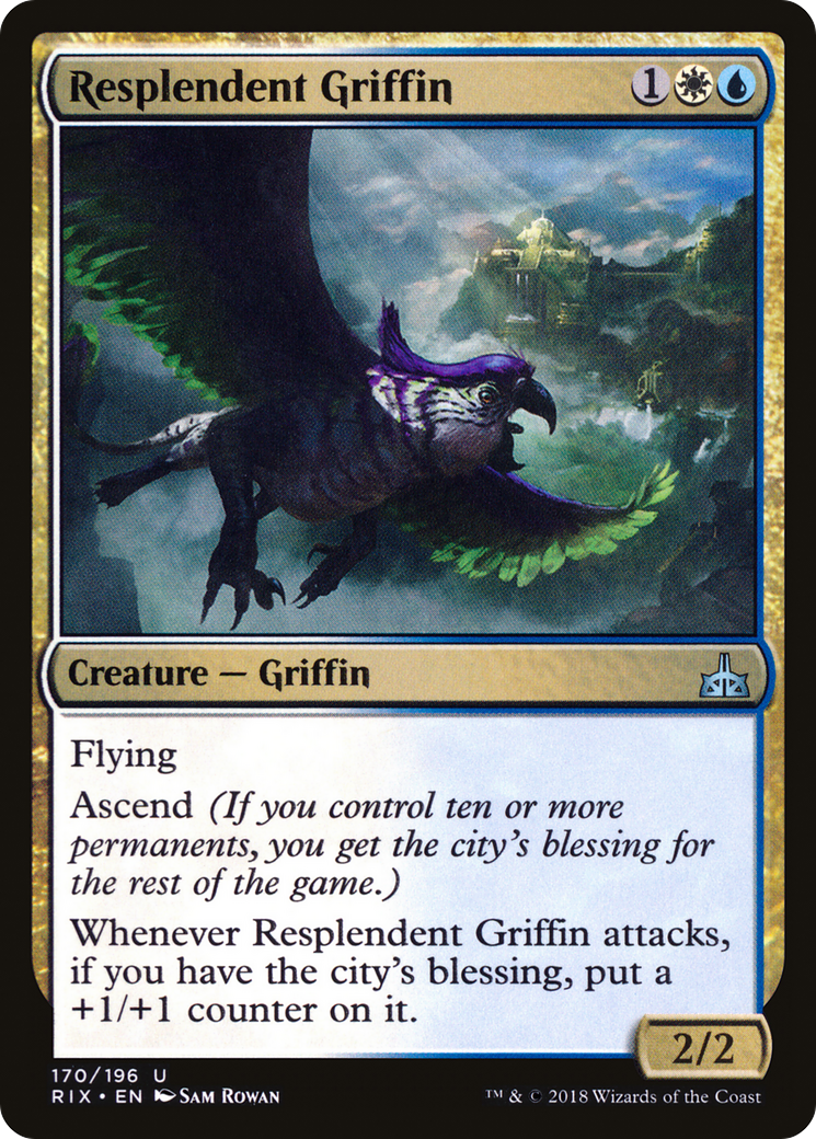 Resplendent Griffin (RIX-170) [Rivals of Ixalan] Foil