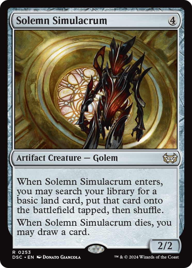 Solemn Simulacrum (DSC-253) [Duskmourn: House of Horror Commander]