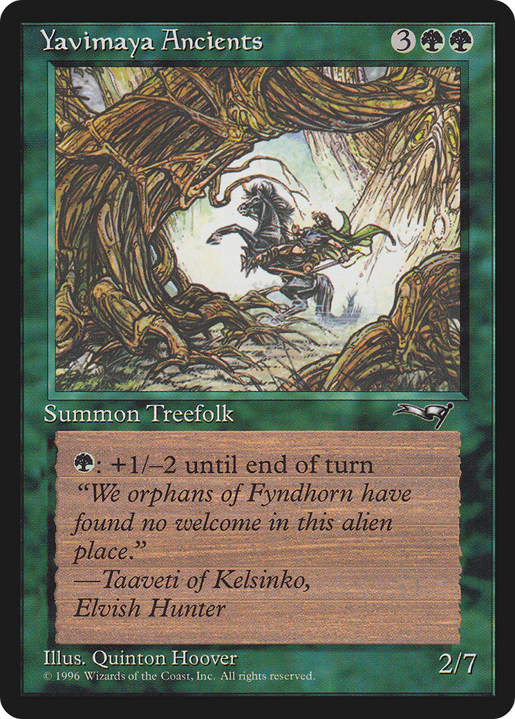 Yavimaya Ancients (Rearing Horse) (ALL-092) [Alliances]