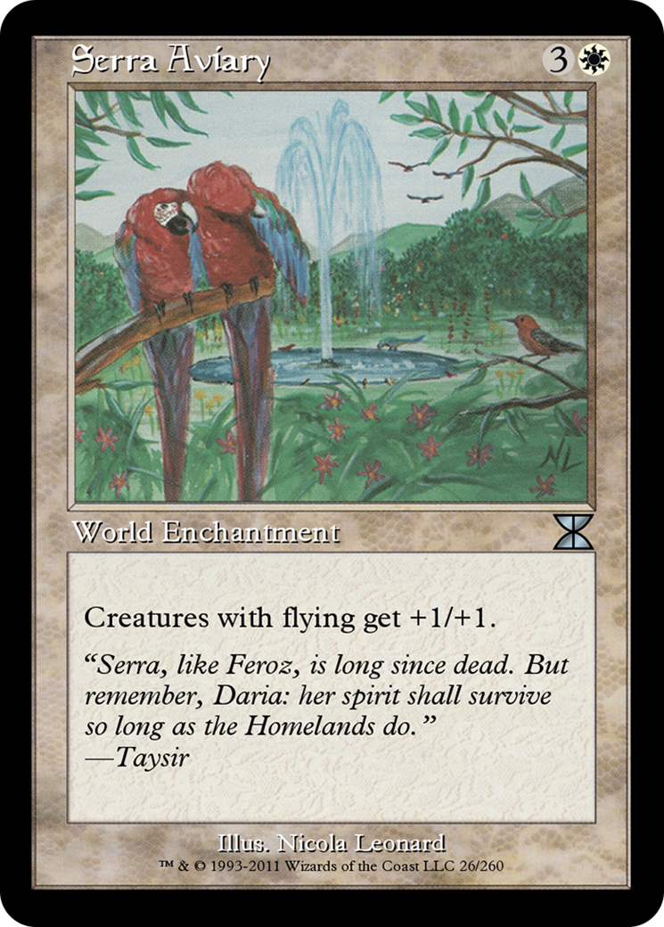 Serra Aviary (ME4-026) [Masters Edition IV] Foil