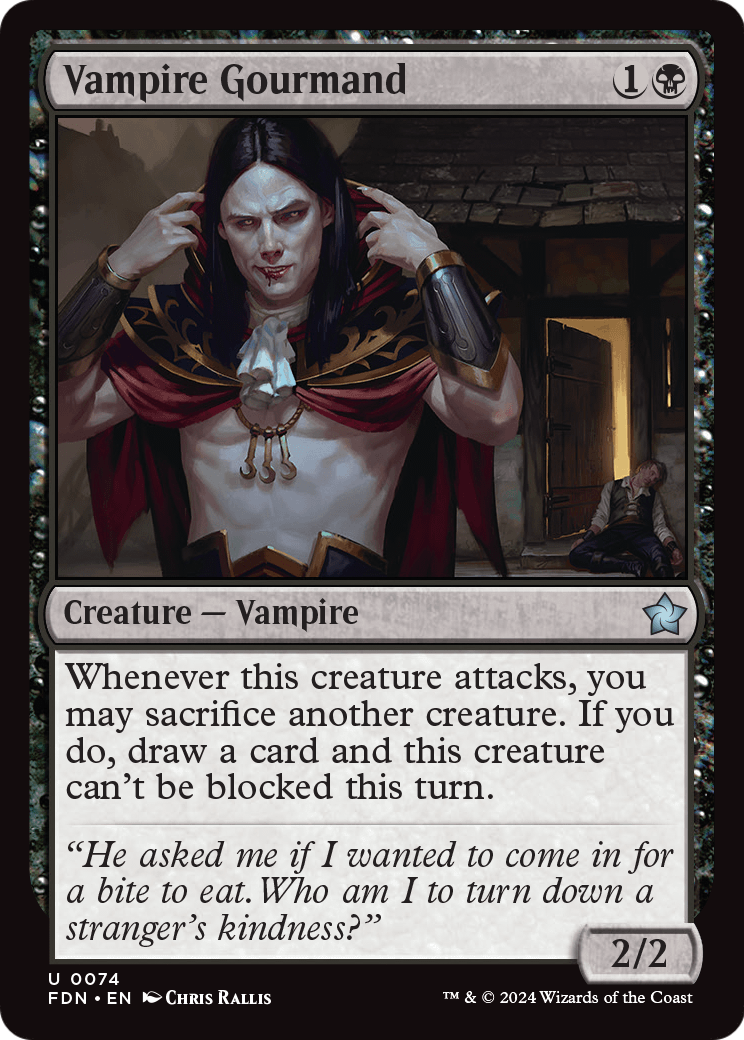 Vampire Gourmand (FDN-074) [Foundations] Foil
