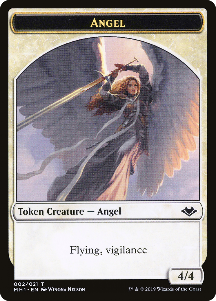 Angel (TMH1-002) [Modern Horizons Tokens] Foil