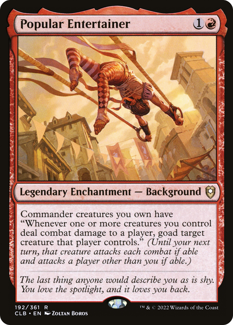 Popular Entertainer (CLB-192) [Commander Legends: Battle for Baldur's Gate]
