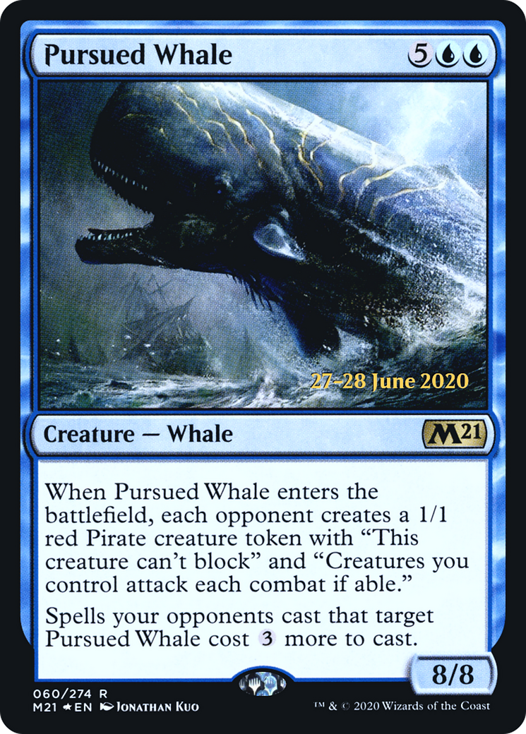 Pursued Whale (PRE-60S) [Core Set 2021 Promos] Foil