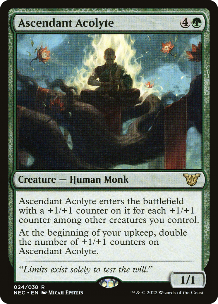 Ascendant Acolyte (NEC-024) [Neon Dynasty Commander]