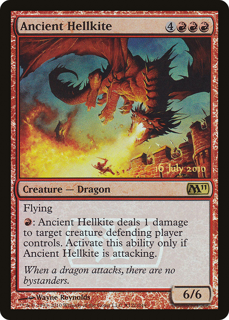 Ancient Hellkite (LARP-122) [Magic 2011 Promos] Foil