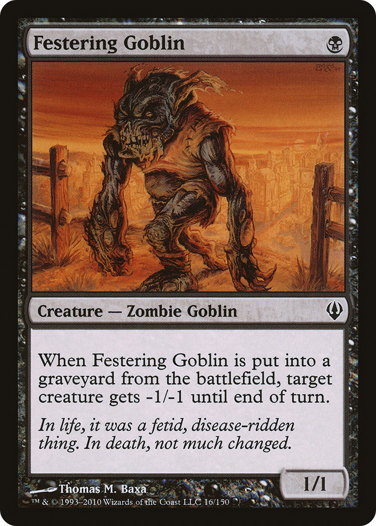Festering Goblin (ARC-016) [Archenemy]