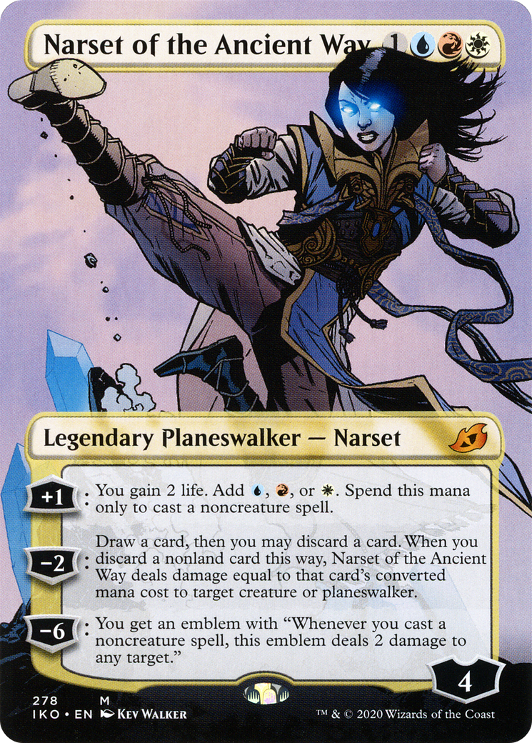 Narset of the Ancient Way (Borderless) (IKO-278) [Ikoria: Lair of Behemoths]