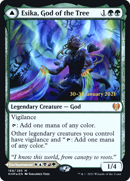 Esika, God of the Tree (PRE-168S) [Kaldheim Promos] Foil