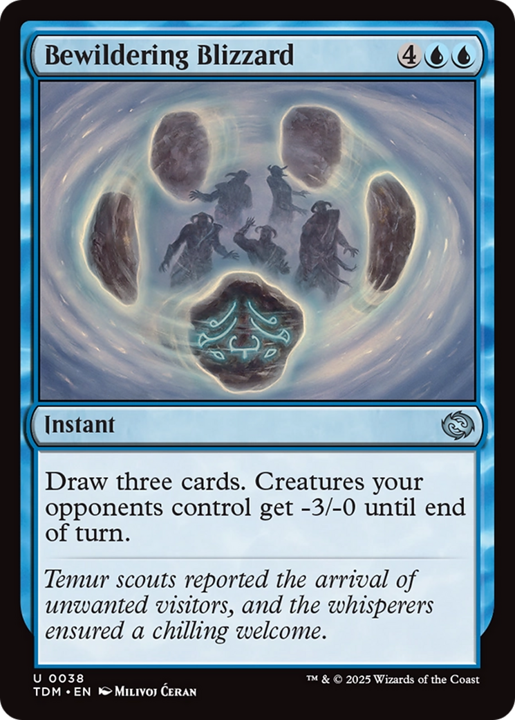 Bewildering Blizzard (TDM-038) [Tarkir: Dragonstorm] Foil