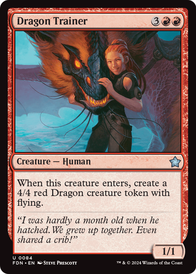 Dragon Trainer (FDN-084) [Foundations] Foil