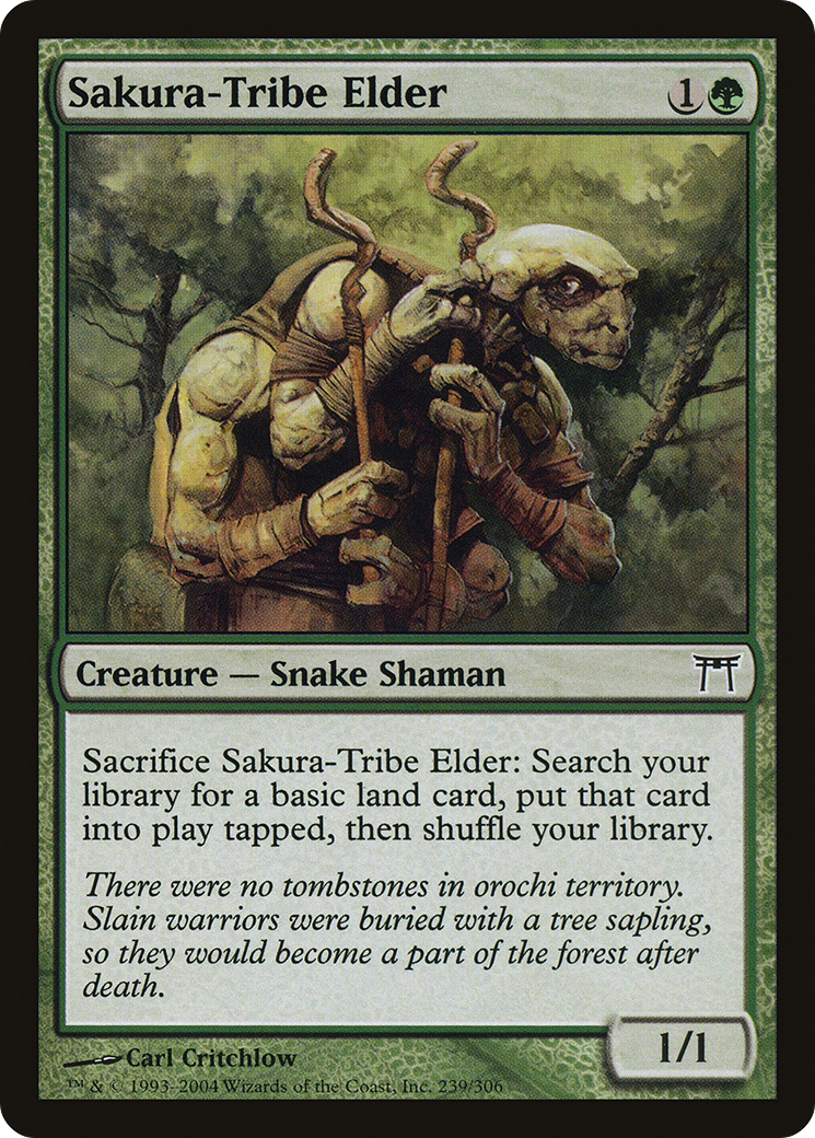 Sakura-Tribe Elder (CHK-239) [Champions of Kamigawa] Foil