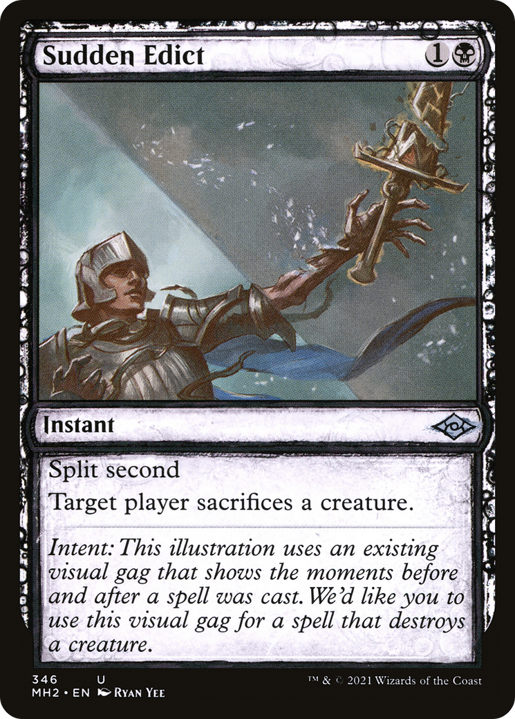 Sudden Edict (Showcase) (MH2-346) [Modern Horizons 2] Foil