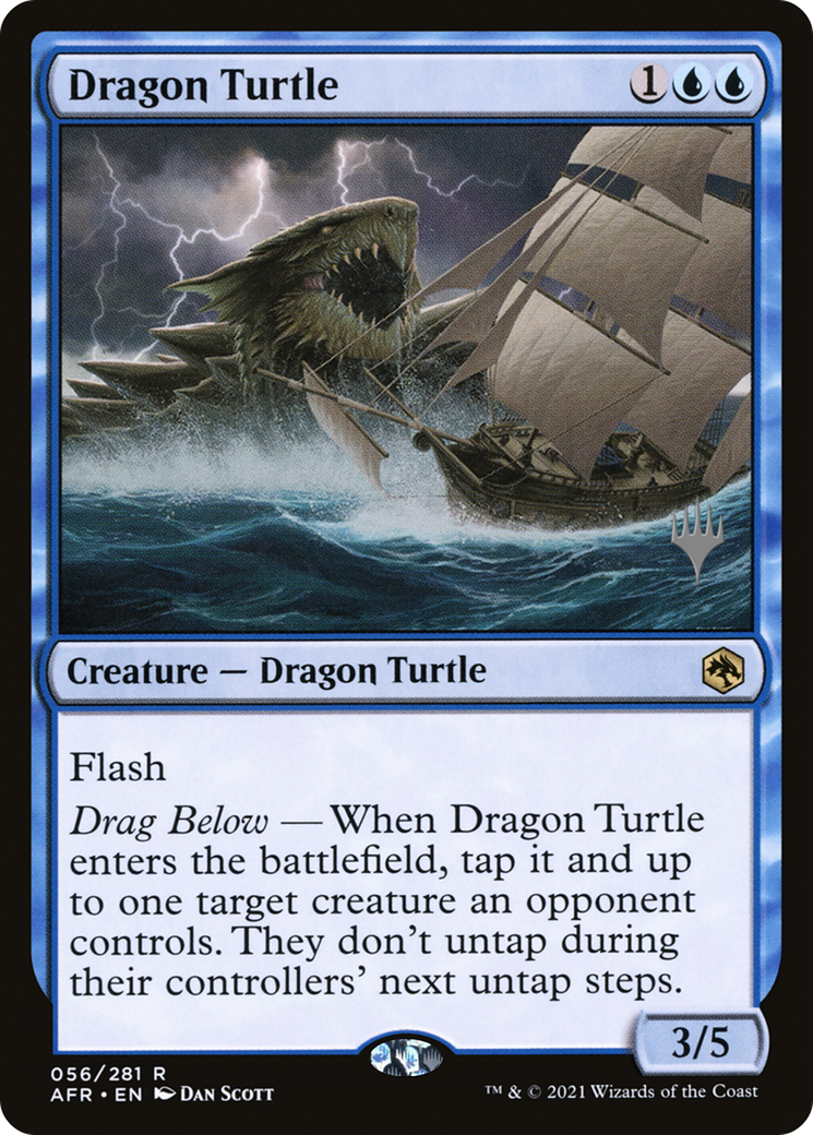 Dragon Turtle (PPAFR-056) [Promo Pack: Adventures in the Forgotten Realms Promos] Foil