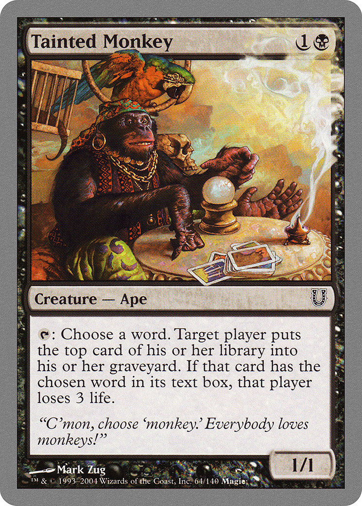 Tainted Monkey (UNH-064) [Unhinged]