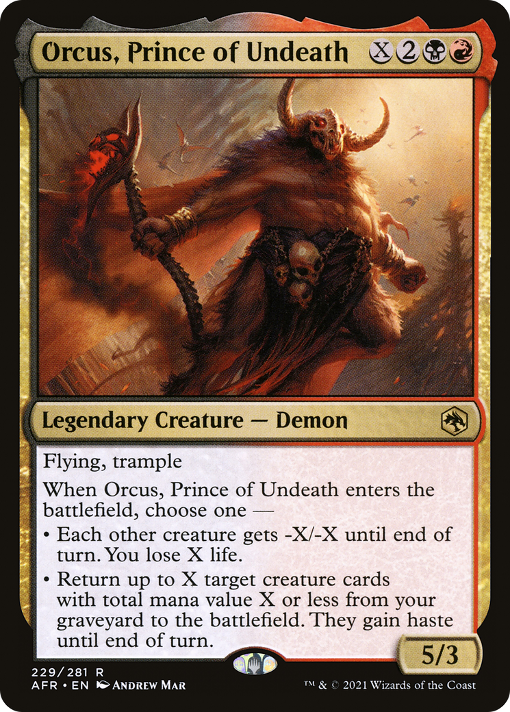 Orcus, Prince of Undeath (AFR-229) [Adventures in the Forgotten Realms] Foil