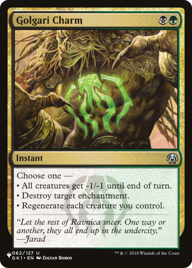 Golgari Charm (LIST-GK1-62) [The List]