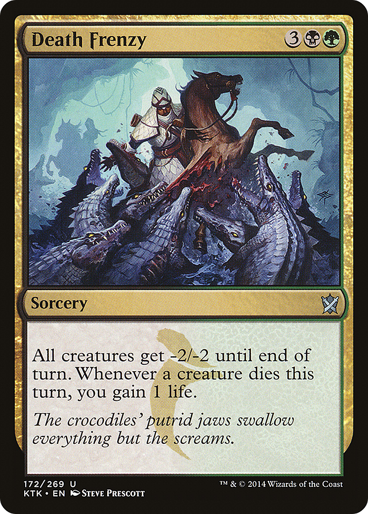 Death Frenzy (KTK-172) [Khans of Tarkir] Foil