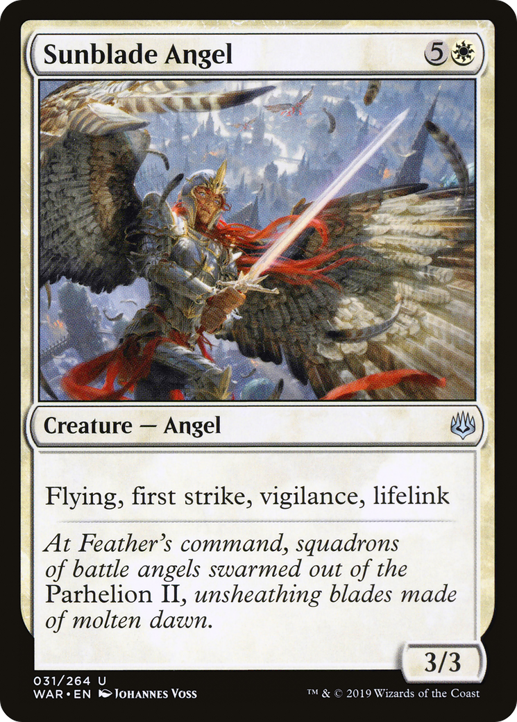 Sunblade Angel (WAR-031) [War of the Spark] Foil