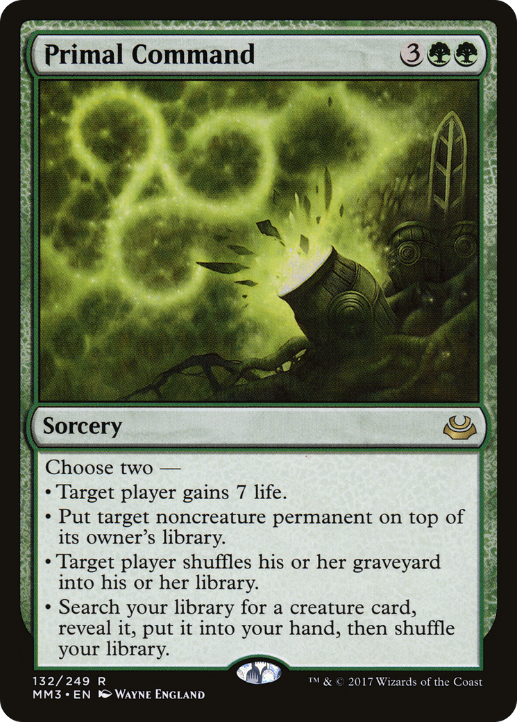 Primal Command (MM3-132) [Modern Masters 2017] Foil