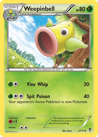 Weepinbell (002/111) [XY  Furious Fists] - Uncommon