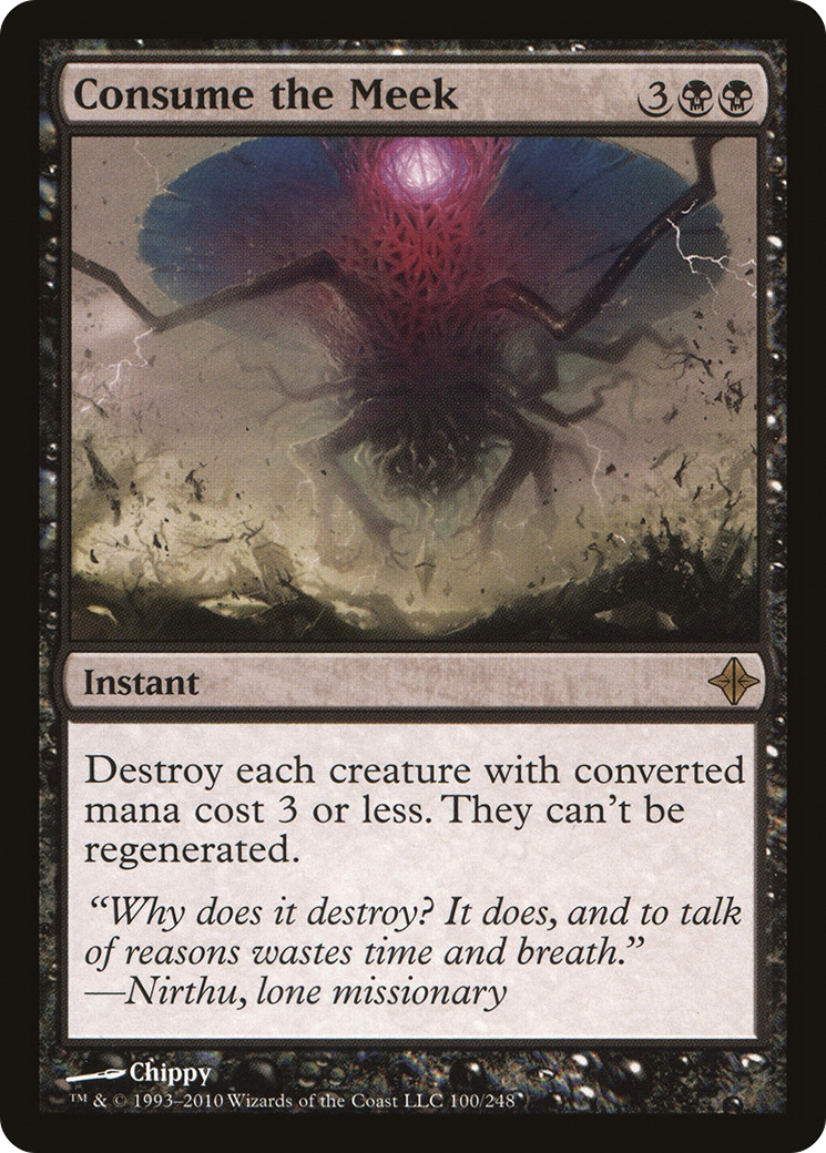 Consume the Meek (ROE-100) [Rise of the Eldrazi] Foil