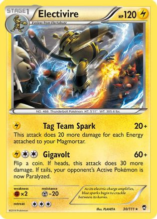 Electivire (030/111) [XY  Furious Fists] - Rare