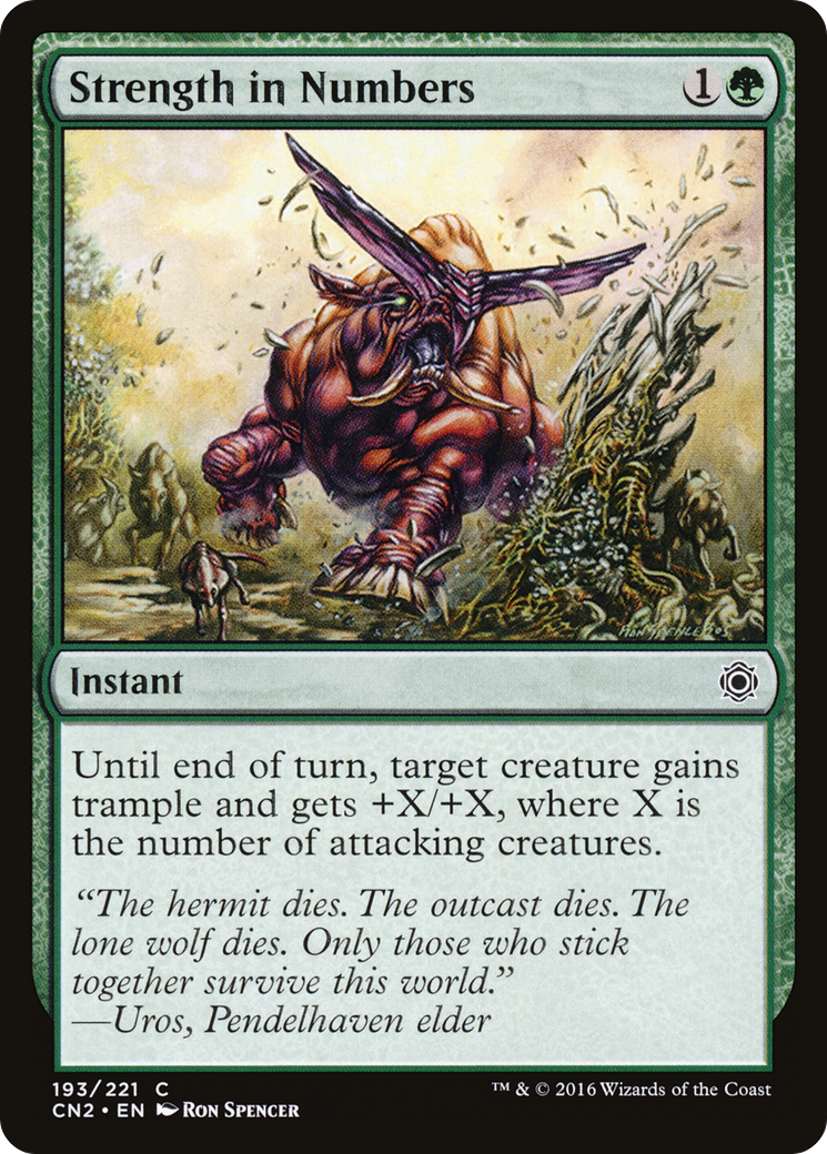 Strength in Numbers (CN2-193) [Conspiracy: Take the Crown] Foil