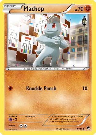 Machop (044/111) [XY  Furious Fists] Reverse Holofoil - Common